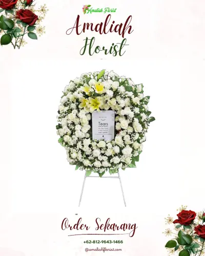 Krans Bunga Duka Cita di Kedungpedaringan